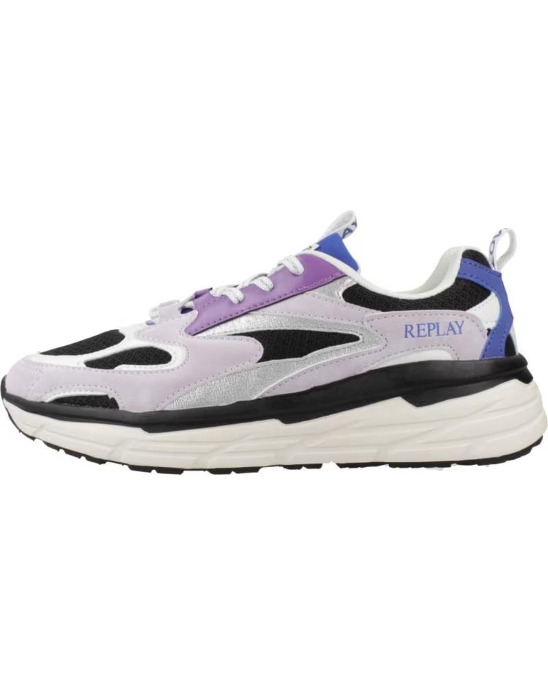 Zapatillas Replay Christal Jr Girl Violeta Rcdblk