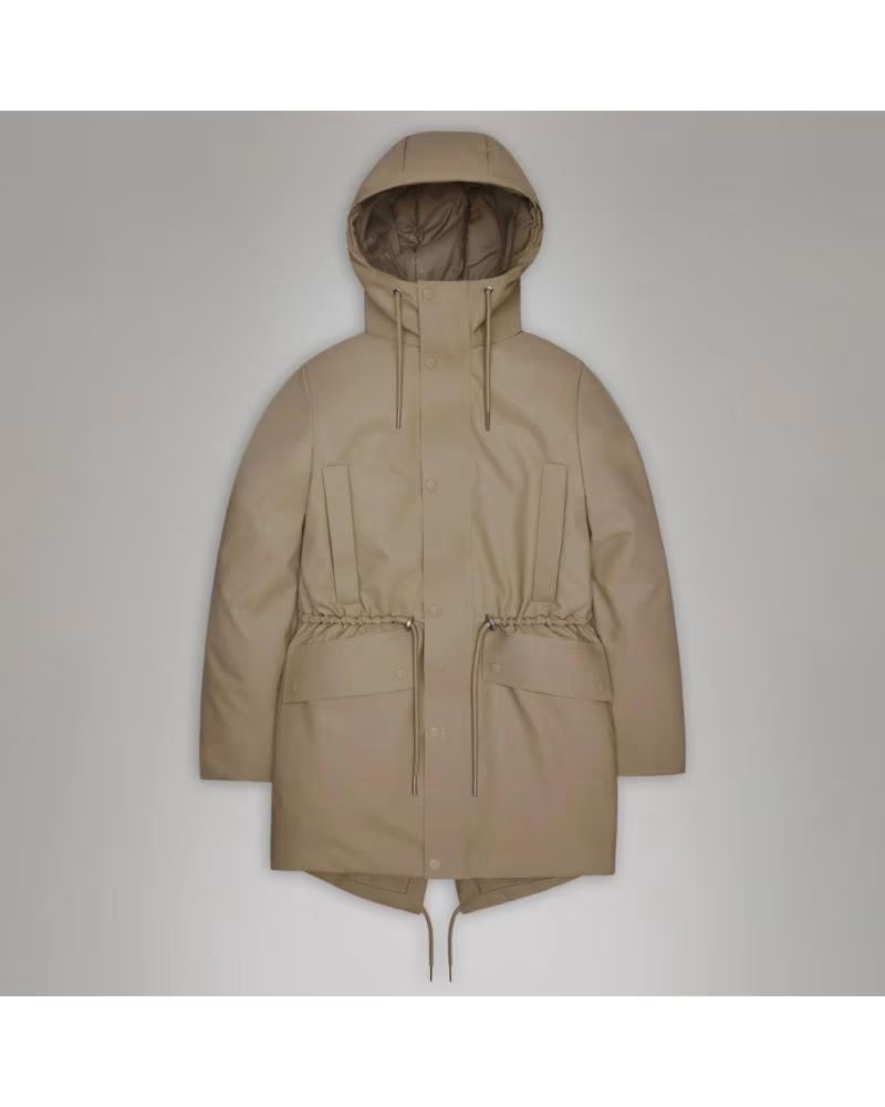 Chubasquero Cortavientos Rains Nome Short Parka Beige