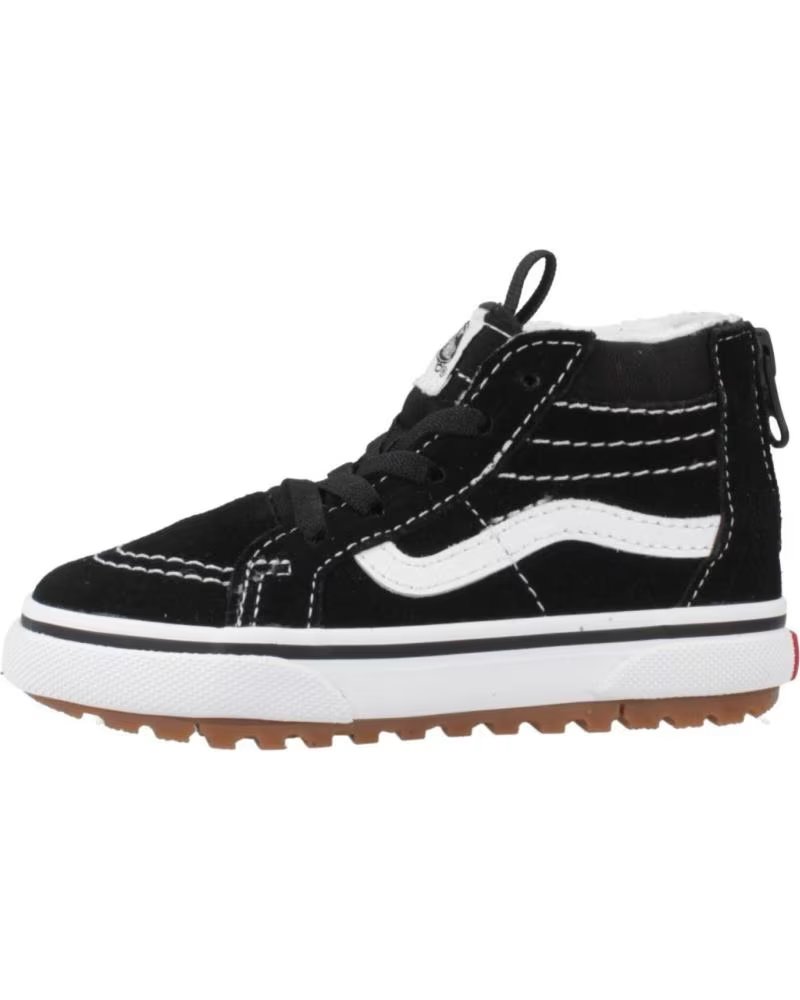 Vans Off The Wall Zapatillas Mte SK8-HI Zip para Niño, Color Negro Blckwht