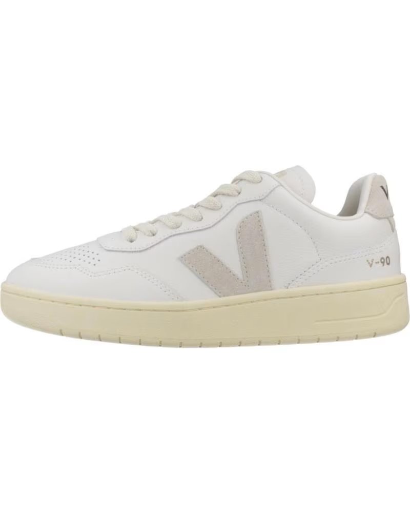 Deportivas de Mujer Veja Zapatillas V-90 Ot Leather para Mujer en Color Beige