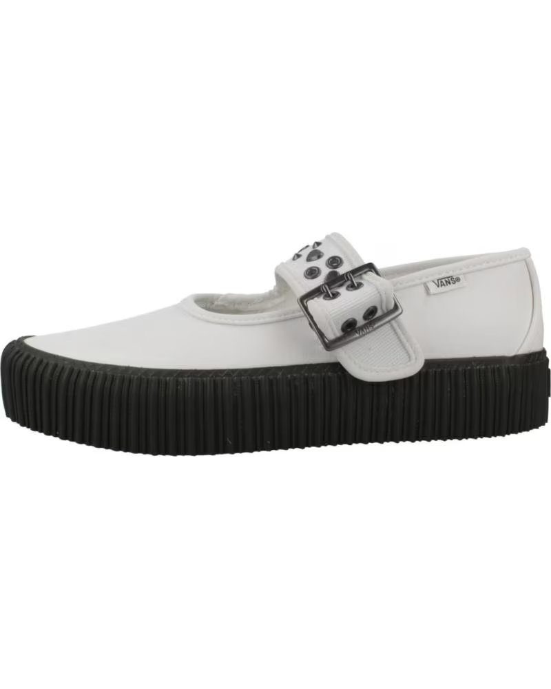 Vans Off The Wall Bailarinas Mary Jane Creeper Love Blanco White