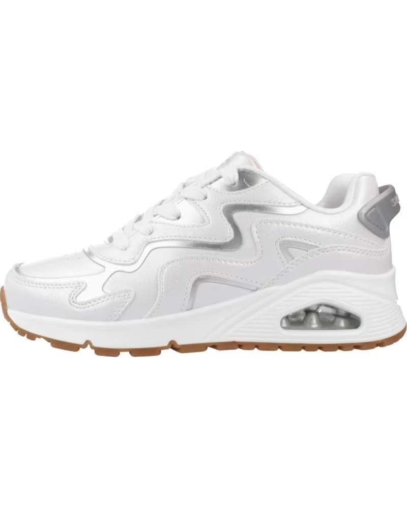 Zapatillas Skechers Uno GEN1 Wavy Shimmer Plata Wsl