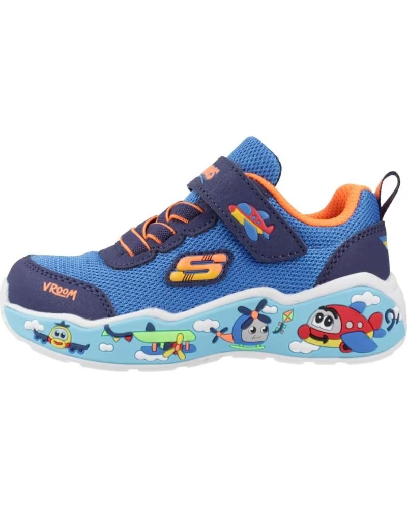 Zapatillas Skechers Play Scene 407312N-BLNV para Niño Azul