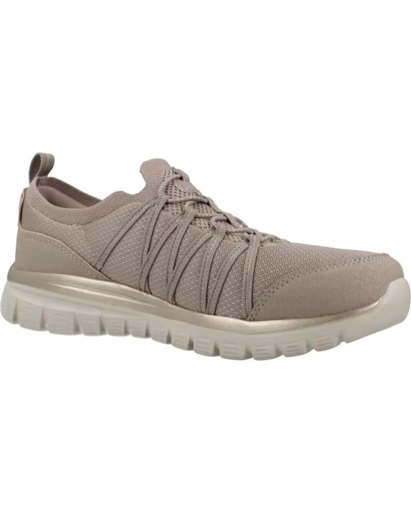 Zapatillas Skechers Graceful Purecrush en Tejido Knit Taupe-gold Tpgd