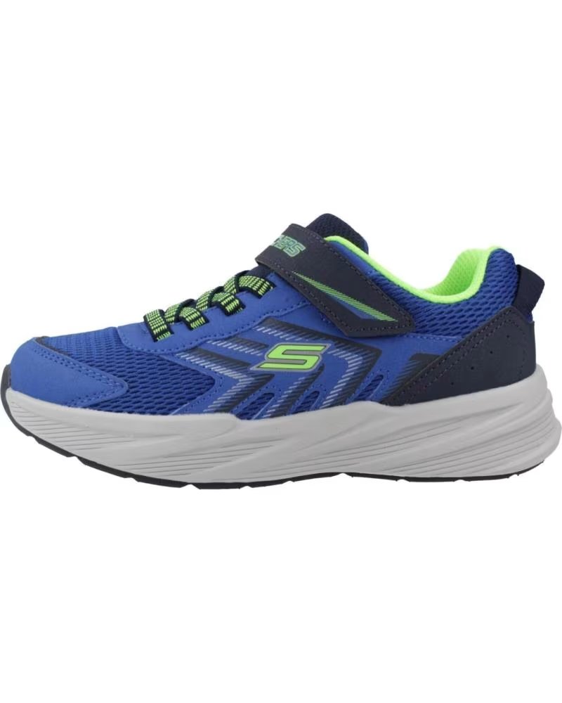 Zapatillas Skechers Microspec Tread Blnv Blue Silver Synthetic