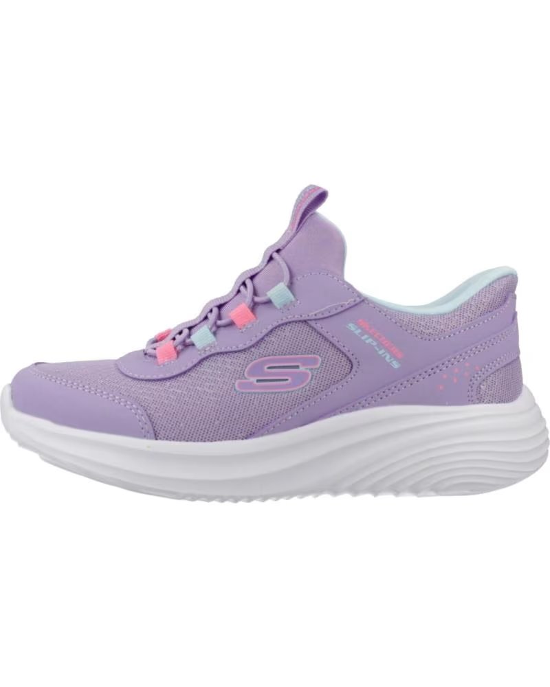 Skechers Zapatillas Bounder Pro en Morado para Niãas Lavender Synthetic-textile Trim Lav