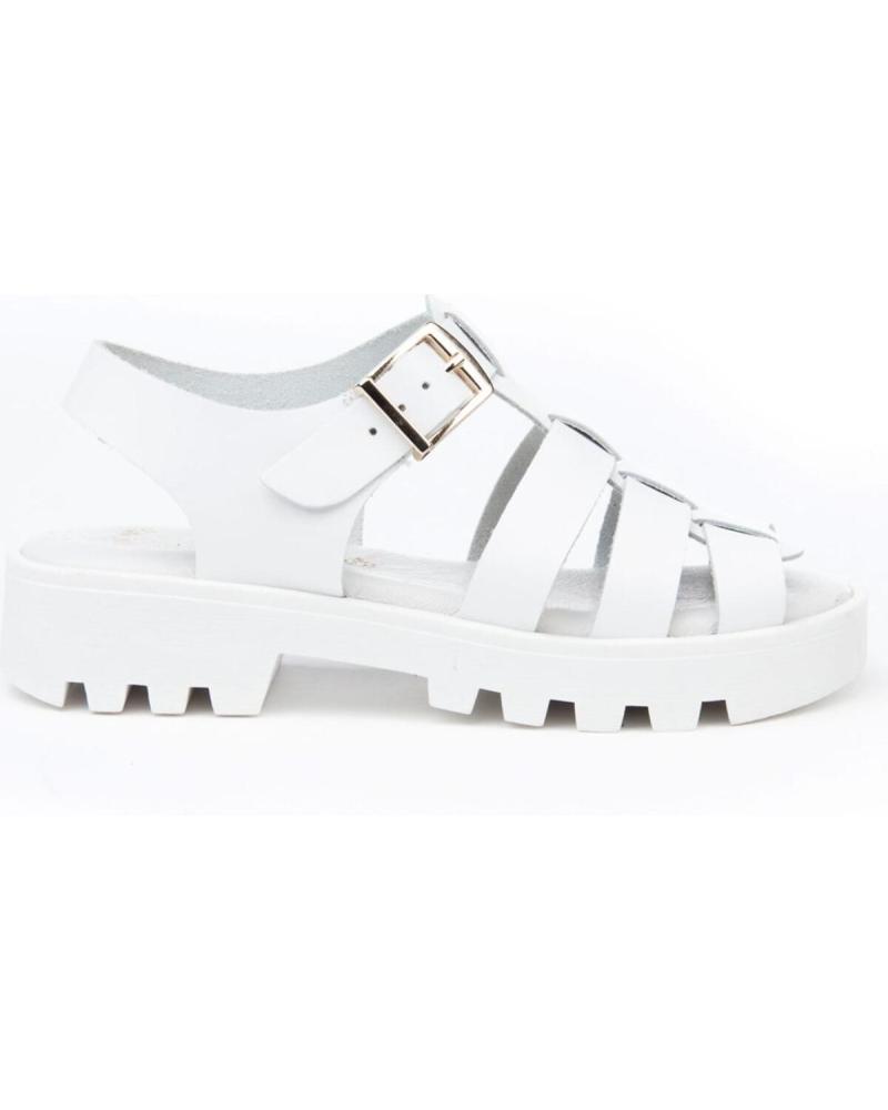 Sandalias de Niña ANGELITOS SANDALIA PIEL 624 BLANCO