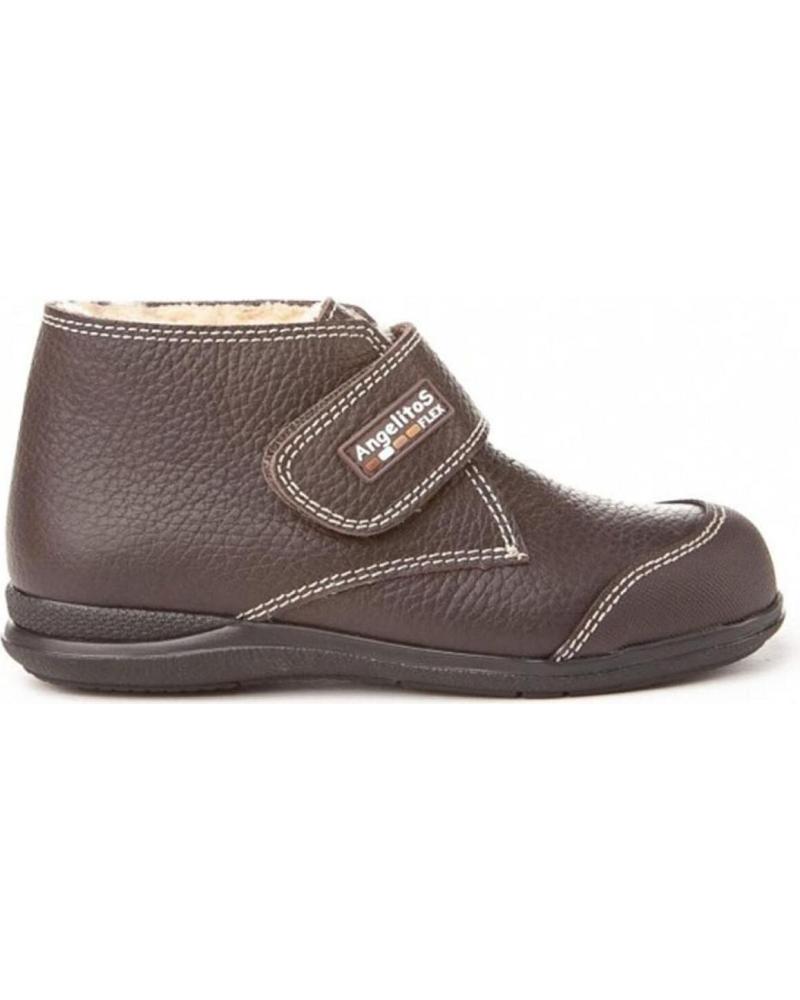 Botines de Niña ANGELITOS PISAKAKA PIEL 410 CHOCOLATE