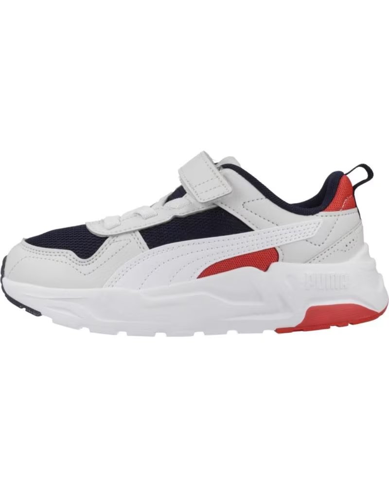 Zapatillas Puma Trinity 2 Lt Infantiles White Navy Red