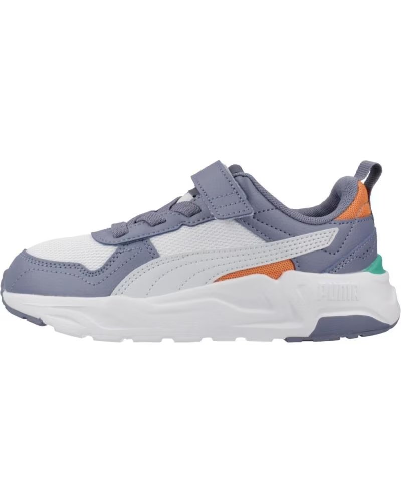 Zapatillas Puma Trinity 2 Lt Ac White-gray Violet-orange para Niãos Bluwht