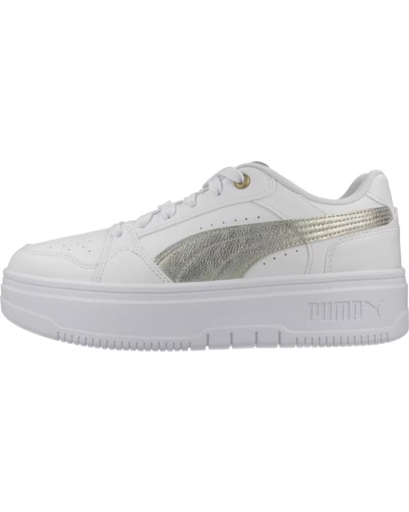 Zapatillas Puma Rebound Femme Low Metallic Blancas White