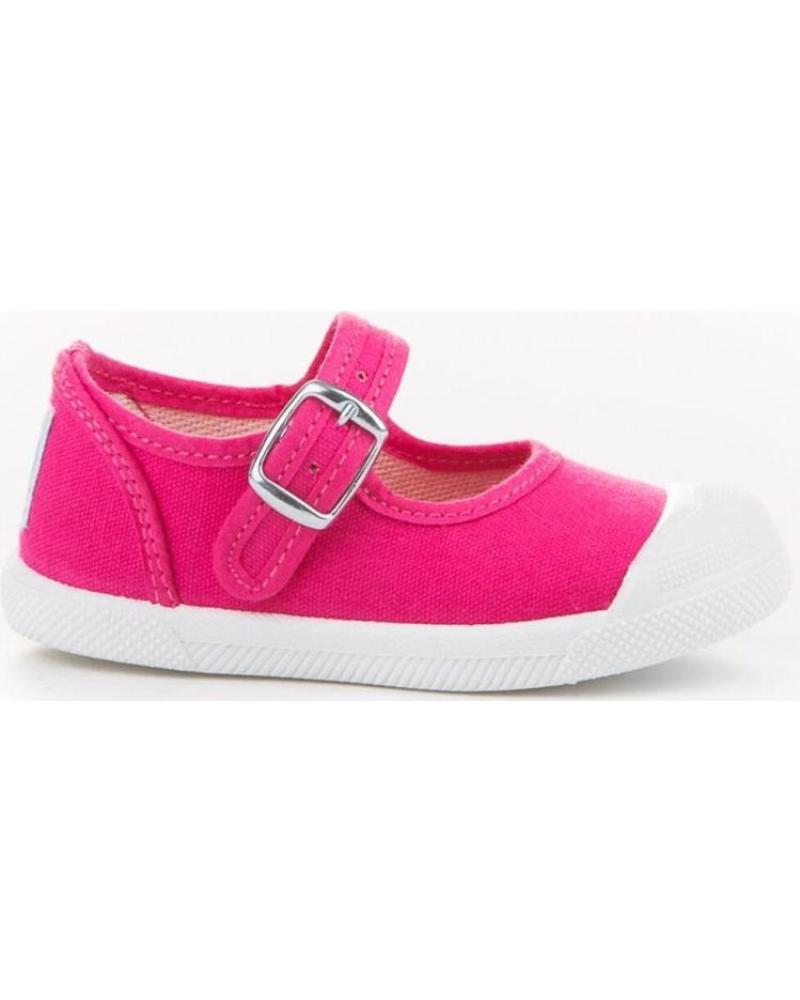 Sandalias de Niña ANGELITOS LONA TEXTIL 126 FUXIA