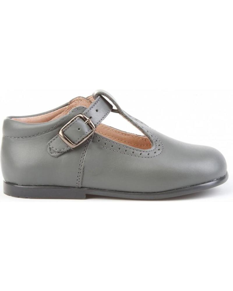 Zapatos de Niña y Niño ANGELITOS ZAPATO MERCEDITAS PIEL 503 GRIS