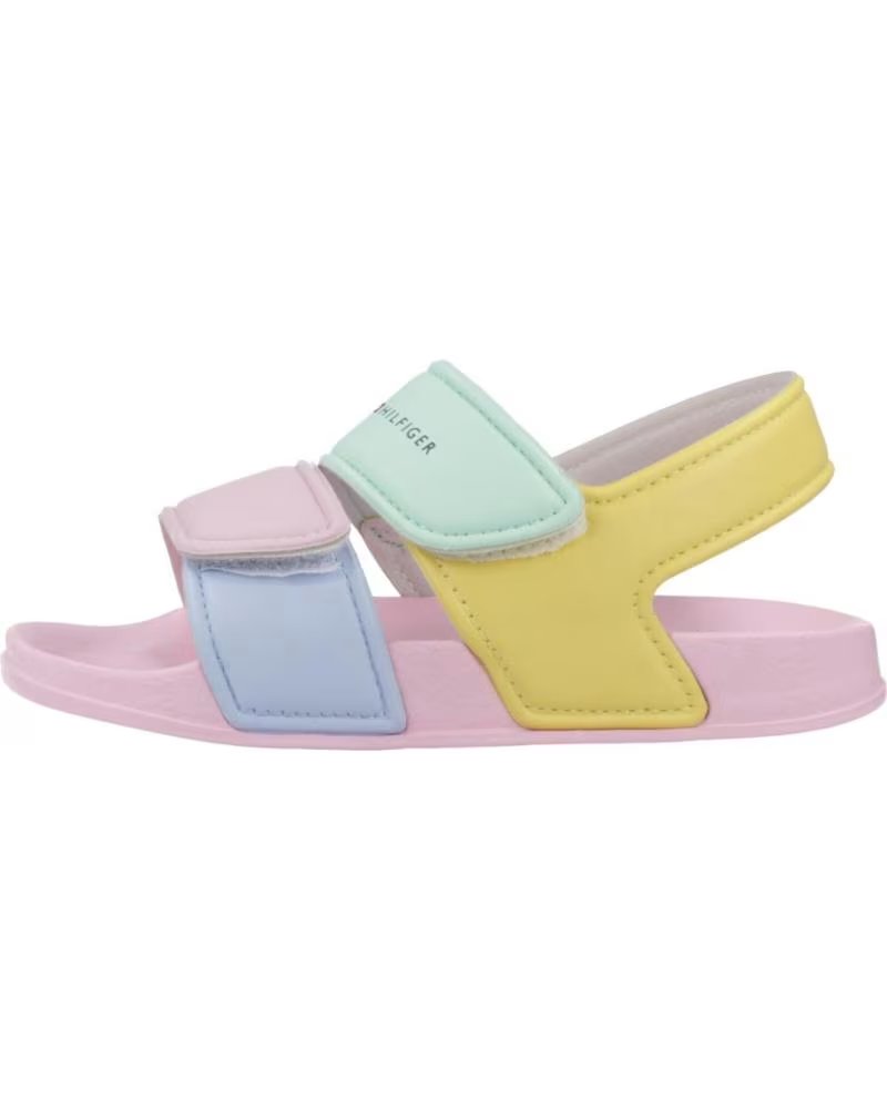 Sandalias Tommy Hilfiger Modelo Joel con Cierre de Velcro Multicolor