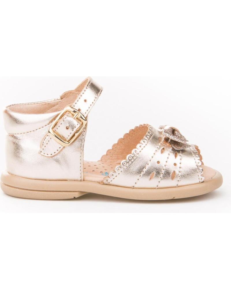 Sandalias de Niña ANGELITOS SANDALIA PIEL 924 PLATINO