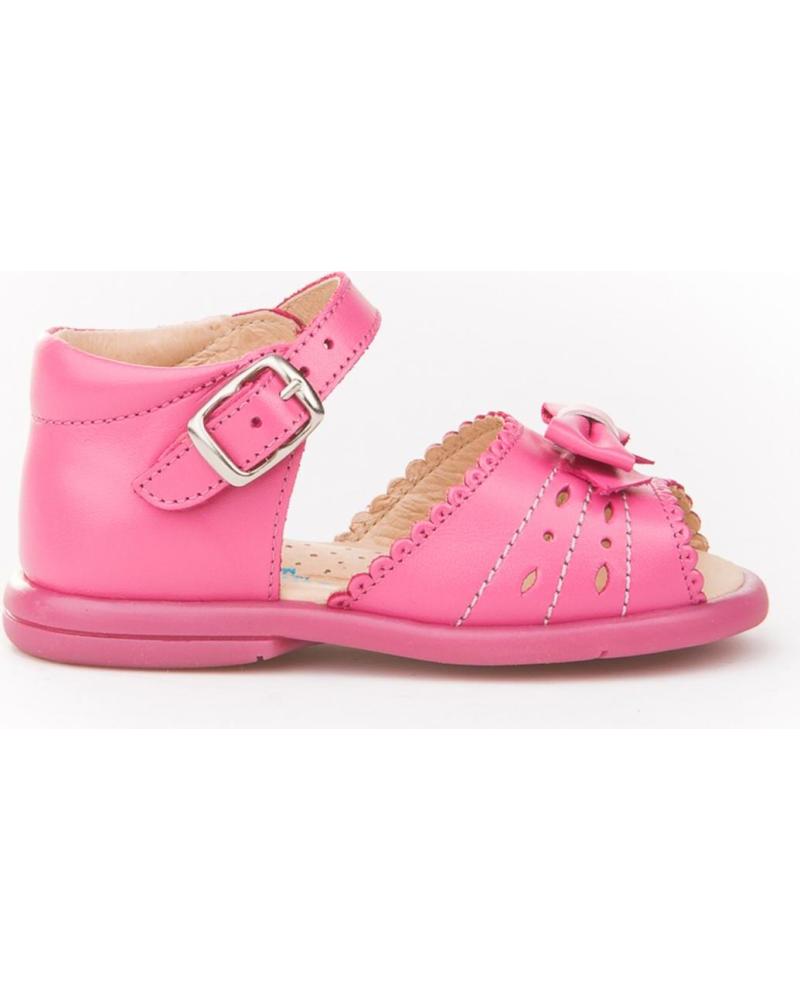 Sandalias de Niña ANGELITOS SANDALIA PIEL 924 FUXIA