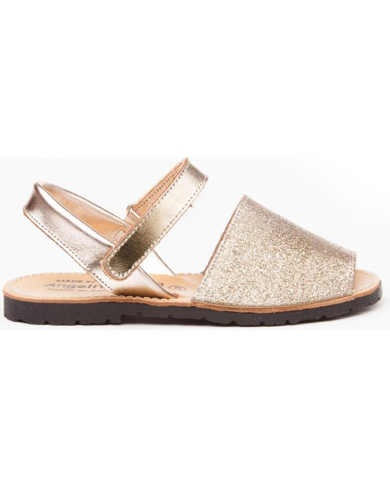 Sandalias de Niña ANGELITOS AVARCA PIEL 208 PLATINO