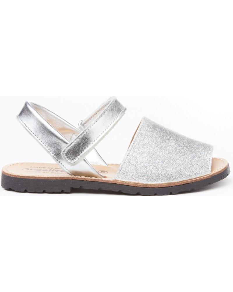 Sandalias de Niña ANGELITOS AVARCA PIEL 208 PLATA