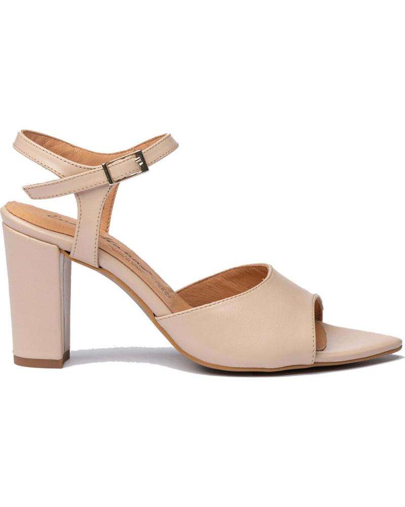 Sandalias de Mujer EVA MAÑAS SALON FIESTA PIEL 1487 NUDE