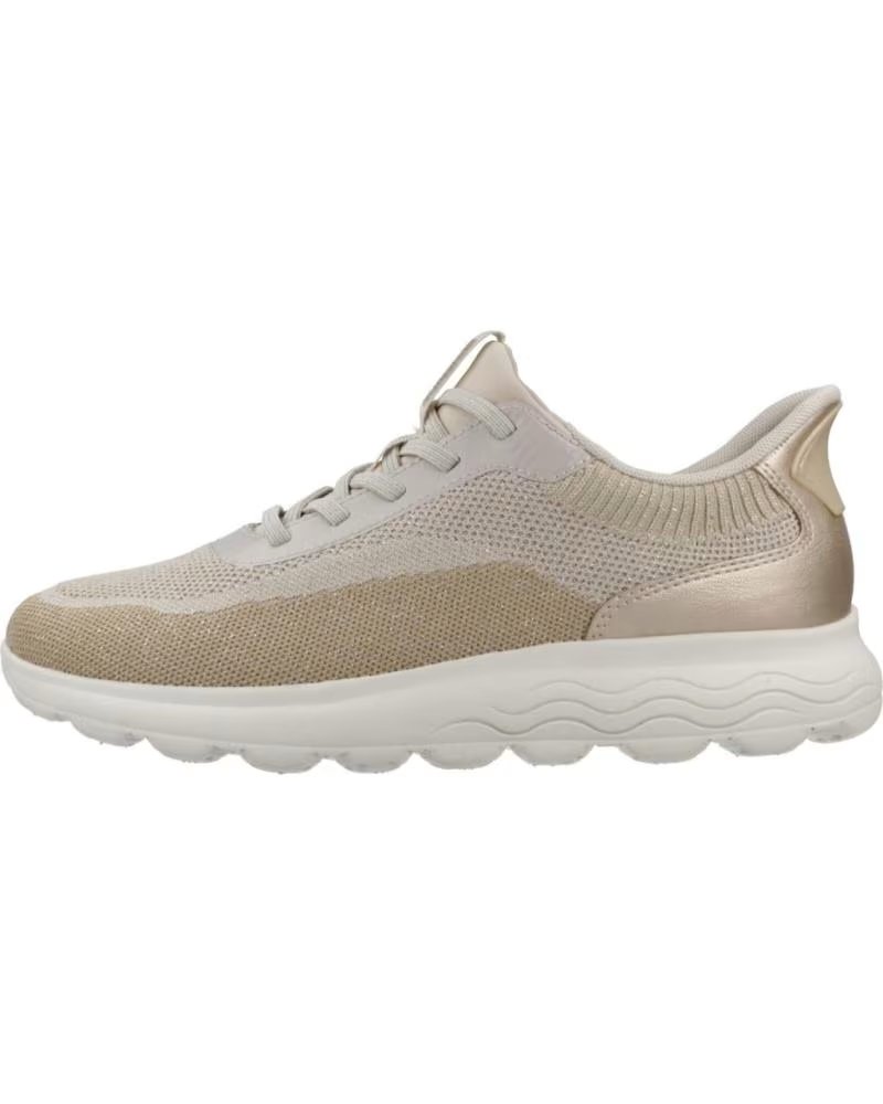 Geox Zapatillas Spherica Plus Metálico Oro Beige D