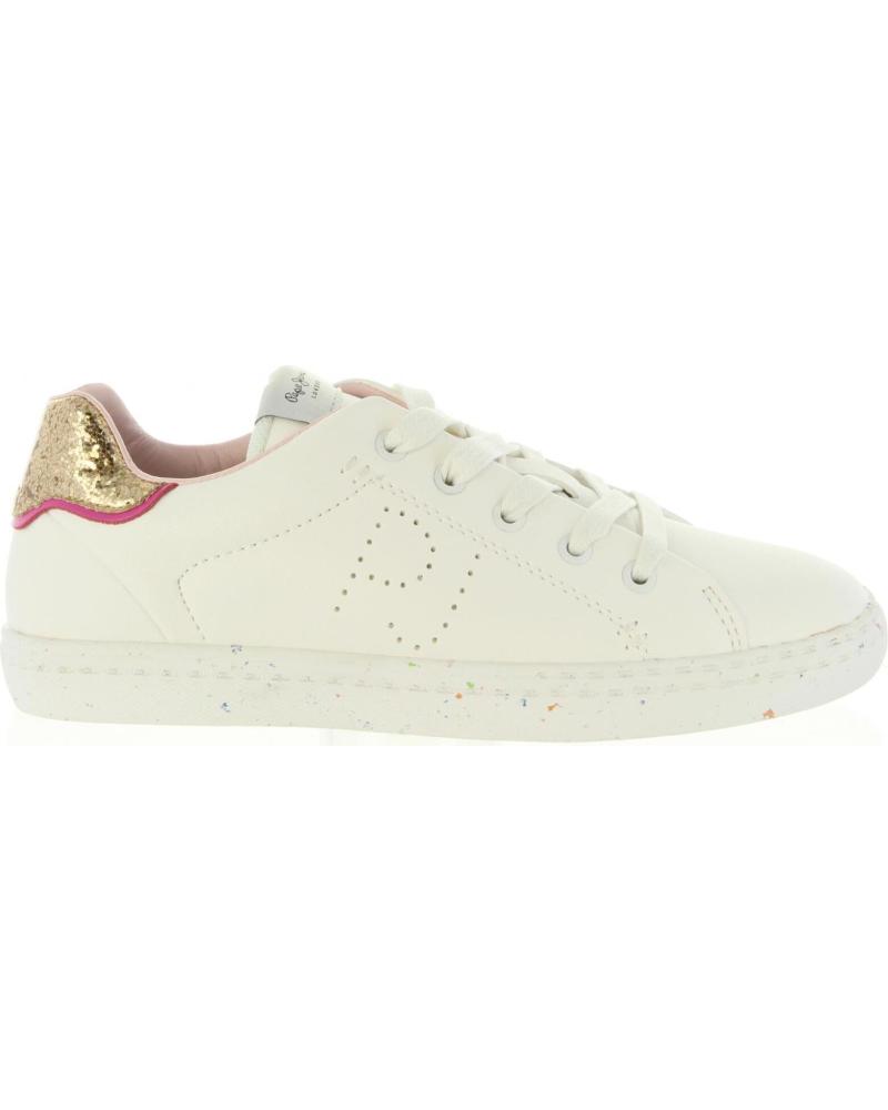 Zapatillas deporte de Niña PEPE JEANS PGS30254 HALLEY 800 WHITE