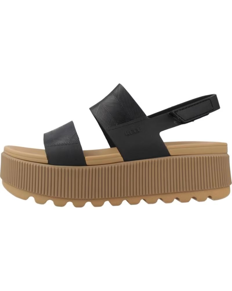 Sandalias de Plataforma Reef Water Vista Higher en Negro Blktan