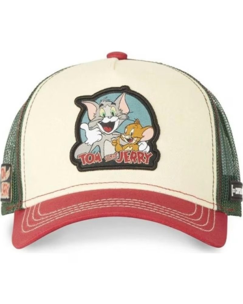 Gorra Trucker Capslab Tom y Jerry TJ2 Beige