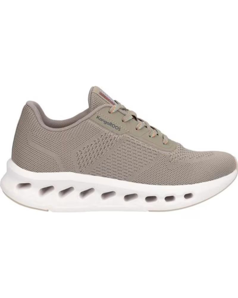 Zapatillas Deportivas Kangaroos K056-6 en Tejido Técnico Color Kaki