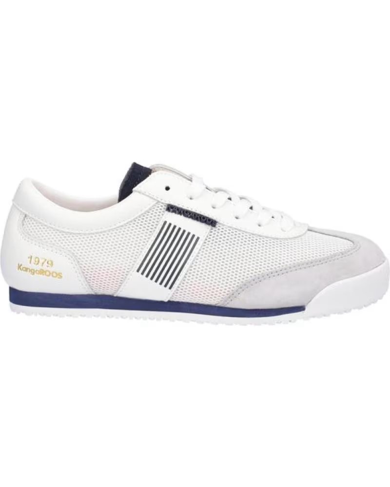 Zapatillas Deportivas Kangaroos K041-2 en Piel y Textil Piel-texil Blcopiel-texil Blco