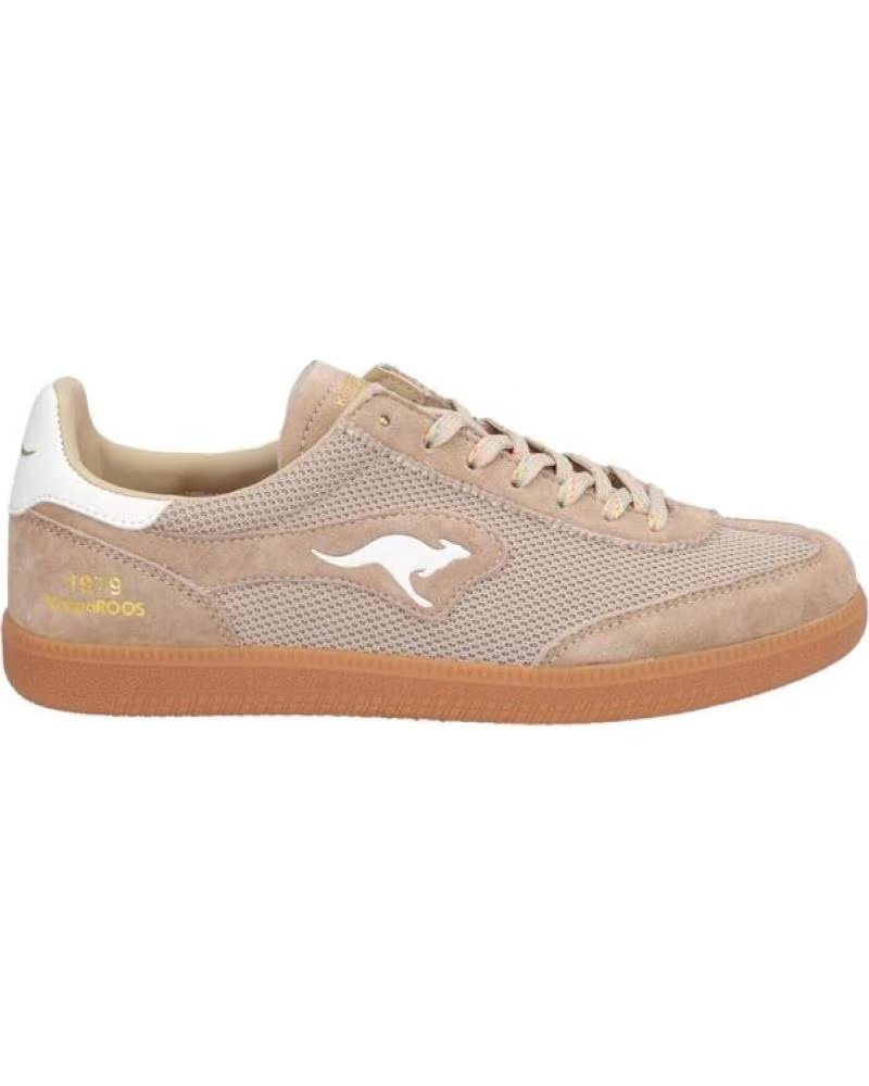 Zapatillas Kangaroos K037-7 para Mujer, Diseño Retro en Beige y Blanco Beige-blancobeige-blanco