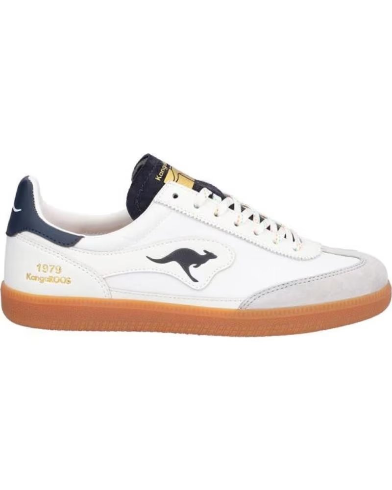 Zapatillas Kangaroos K036 Estilo Retro Blanco