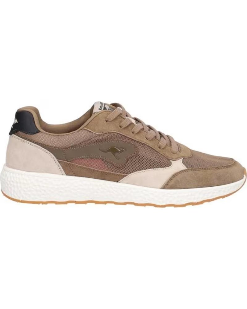 Zapatillas Deportivas Kangaroos en Tonos Marrón y Hielo