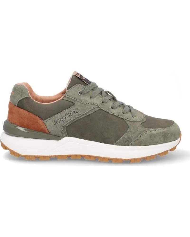 Zapatillas Deportivas Kangaroos K550-6 Kaki y Marrón