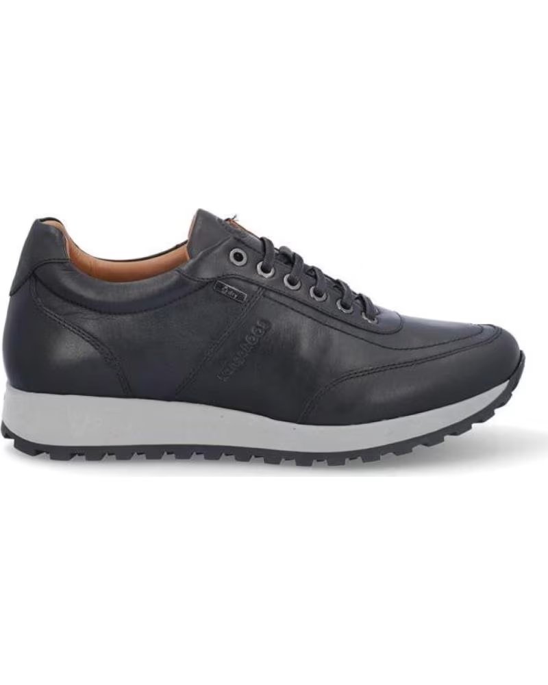 Zapatillas Deportivas Kangaroos 946-11 en Piel Color Negro