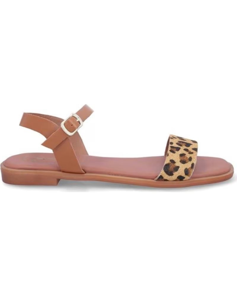 Sandalias Kangaroos 870-33 con Detalle Animal Print Leopardoleopardo