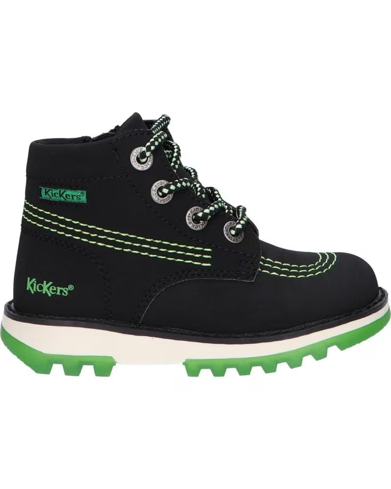 de kickers 878740-10 kickrally20 pu nubuck 81 noir vert