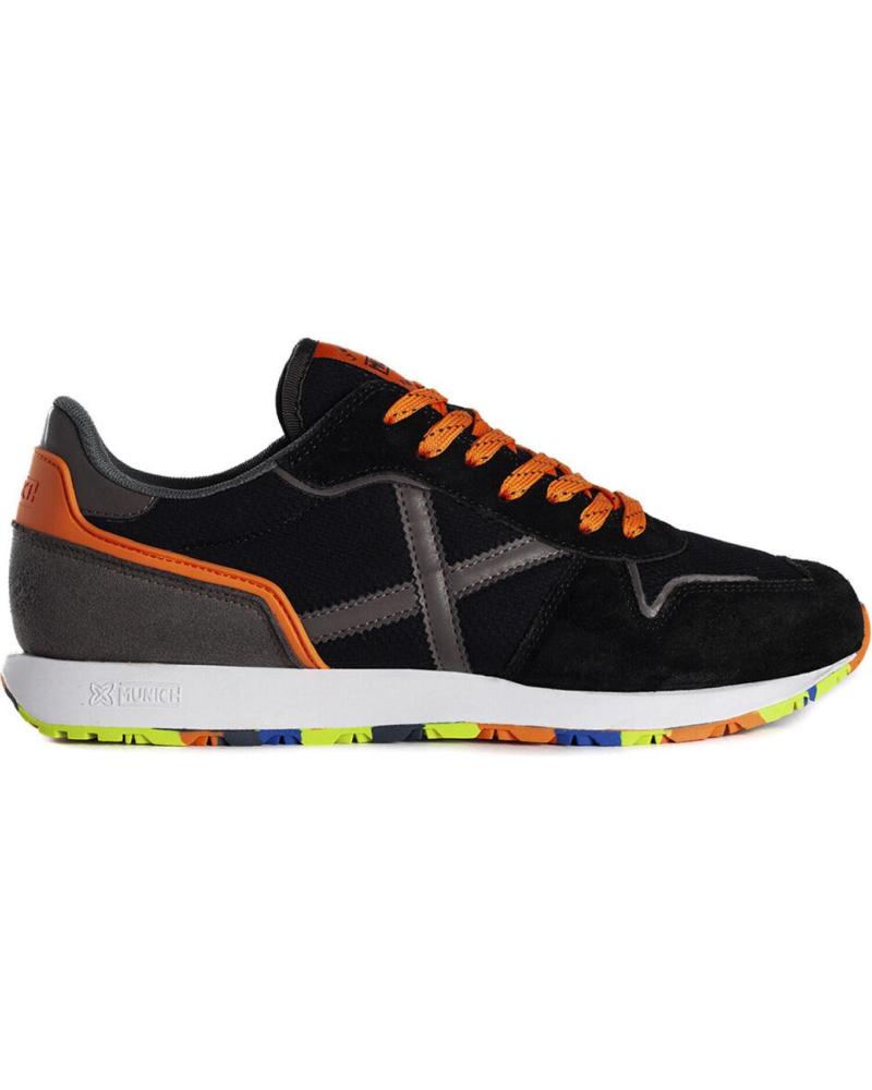 Zapatillas deporte de Hombre MUNICH MASSANA 495 NEGRO-NARANJA