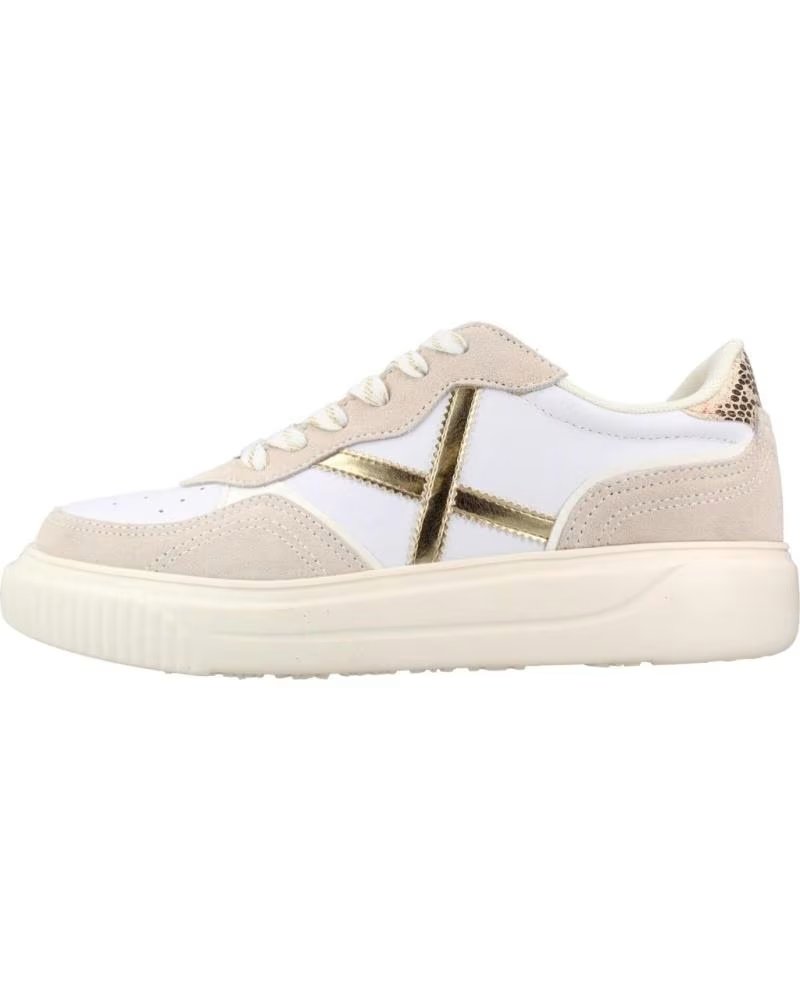 Zapatillas Munich Suggar 8092015 para Mujer Blancas con Detalles Metalizados Blanco