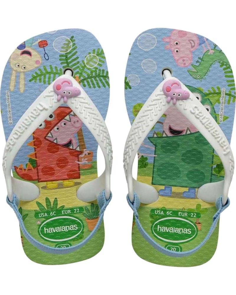 Havaianas Chanclas Infantiles 213100100078 Peppa Pig Blanco