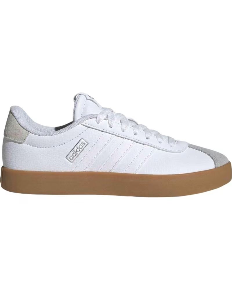 Zapatillas Adidas Vl Court 30 Unisex Blanco y Gris Mujer