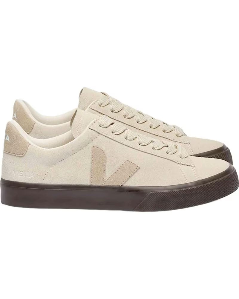 Zapatillas Veja Campo Suede Beige Mujer