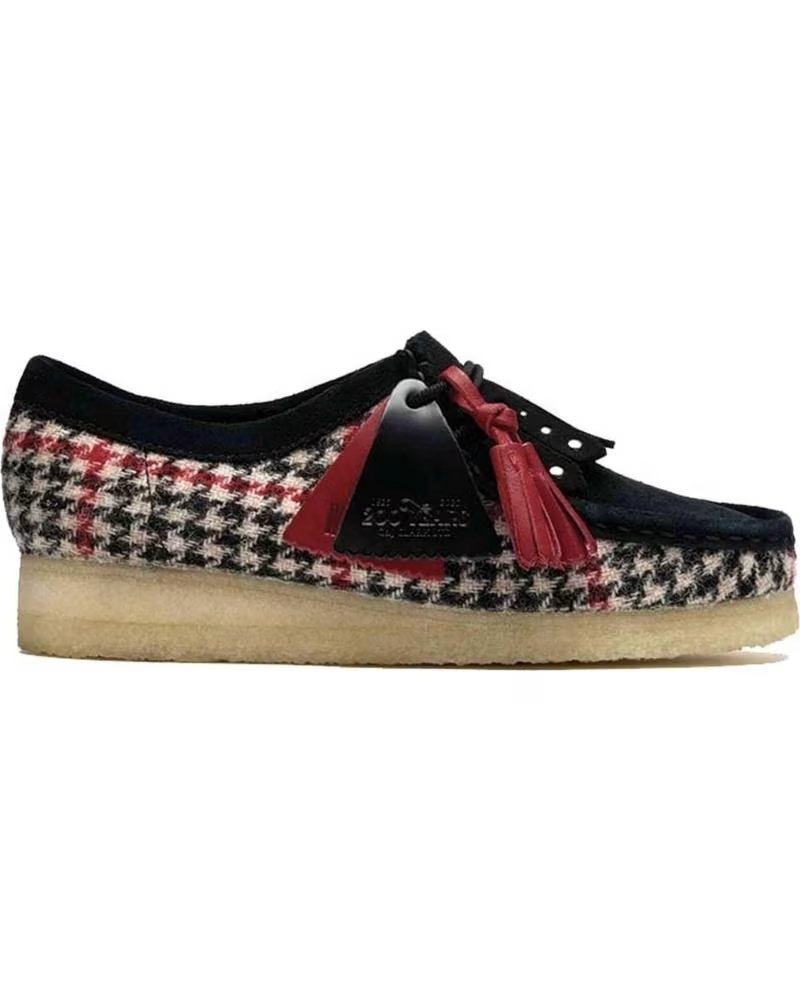 Zapatillas Clarks Wallabee Black Tweed Combination