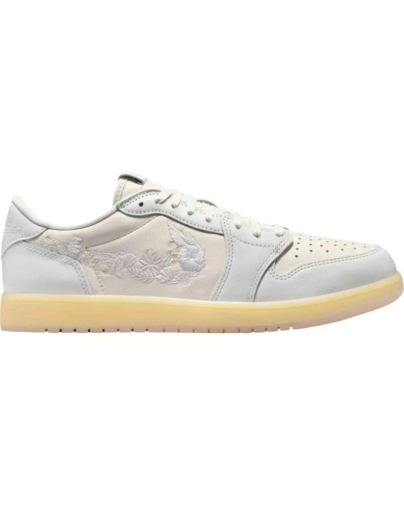 Zapatillas Jordan Air 1 Retro Low Og Floral Swoosh Blancas Mujer