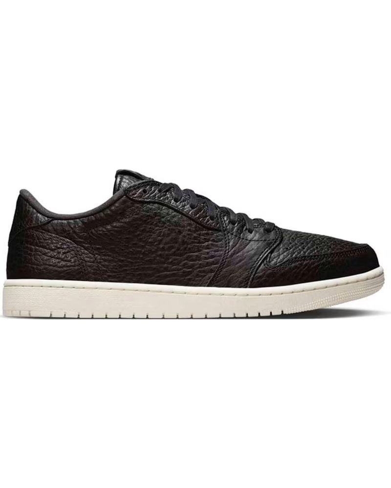 Jordan Zapatillas Air 1 Retro Low No Swoosh en Negro para Hombre