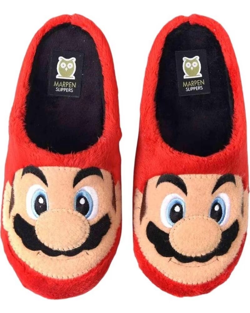 Zapatillas de Casa Marpen Super Mario Suatex 607IV20 Rojo Unisex