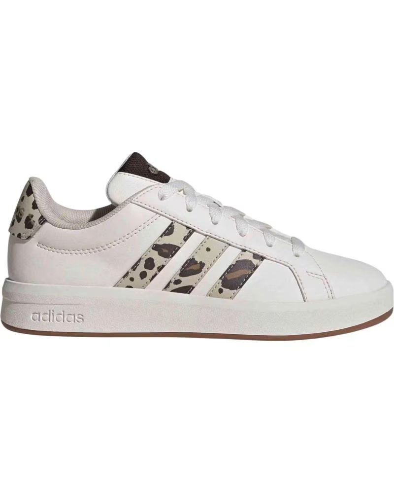 Zapatillas Adidas Grand Court 30 Blanco y Beige para Niños Junior
