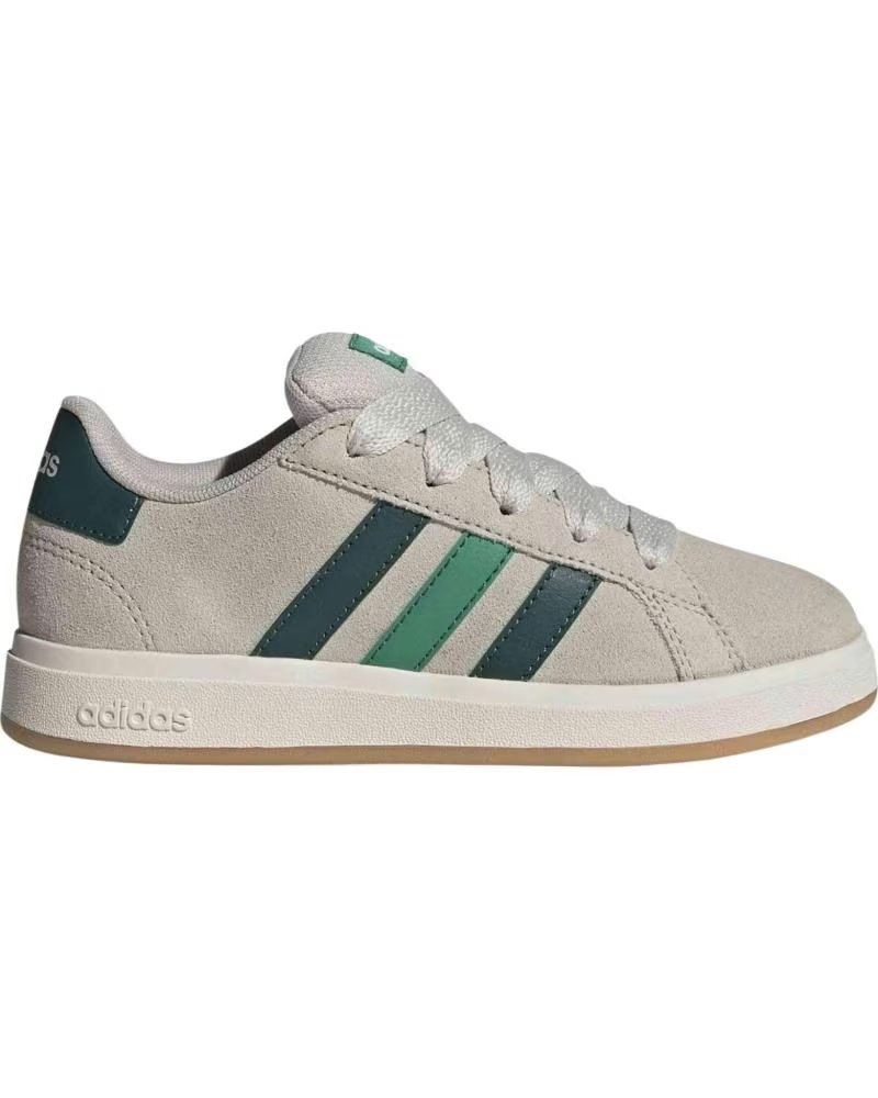Zapatillas Adidas Grand Court 00S Beige y Verde Infantil