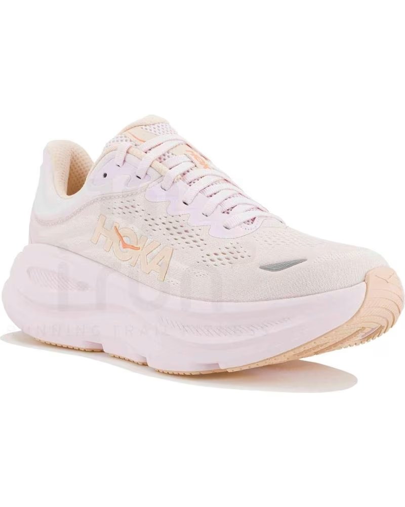 Zapatillas Hoka Bondi 9 en Tonos Beige y Naranja Beig