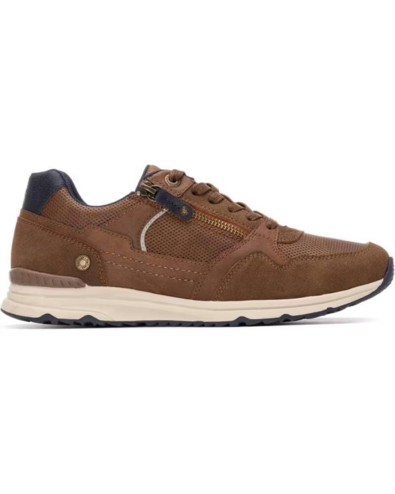 TÊNIS CASUAL REFRESH 172900 COM ZÍPER - CAMEL
