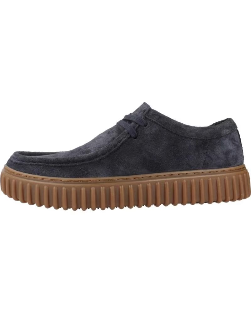 Náuticos Clarks Torhill Lo en Ante Azul Navy
